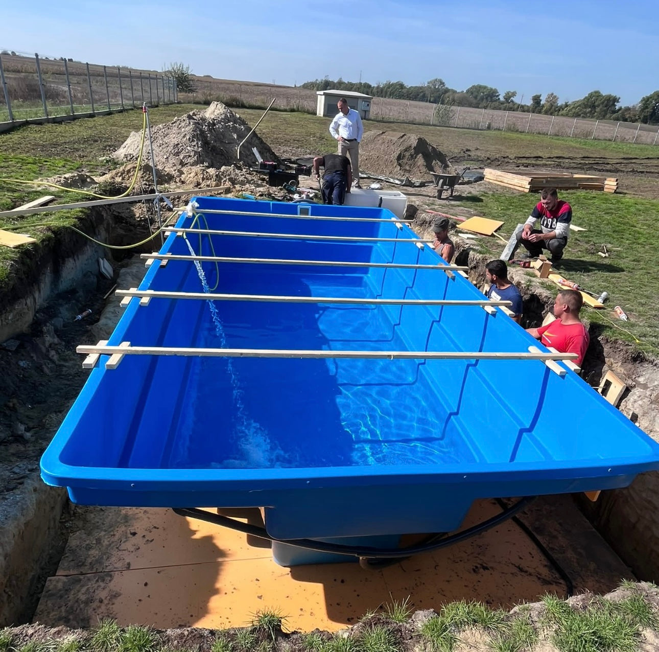 Téglalap HDPE Medence