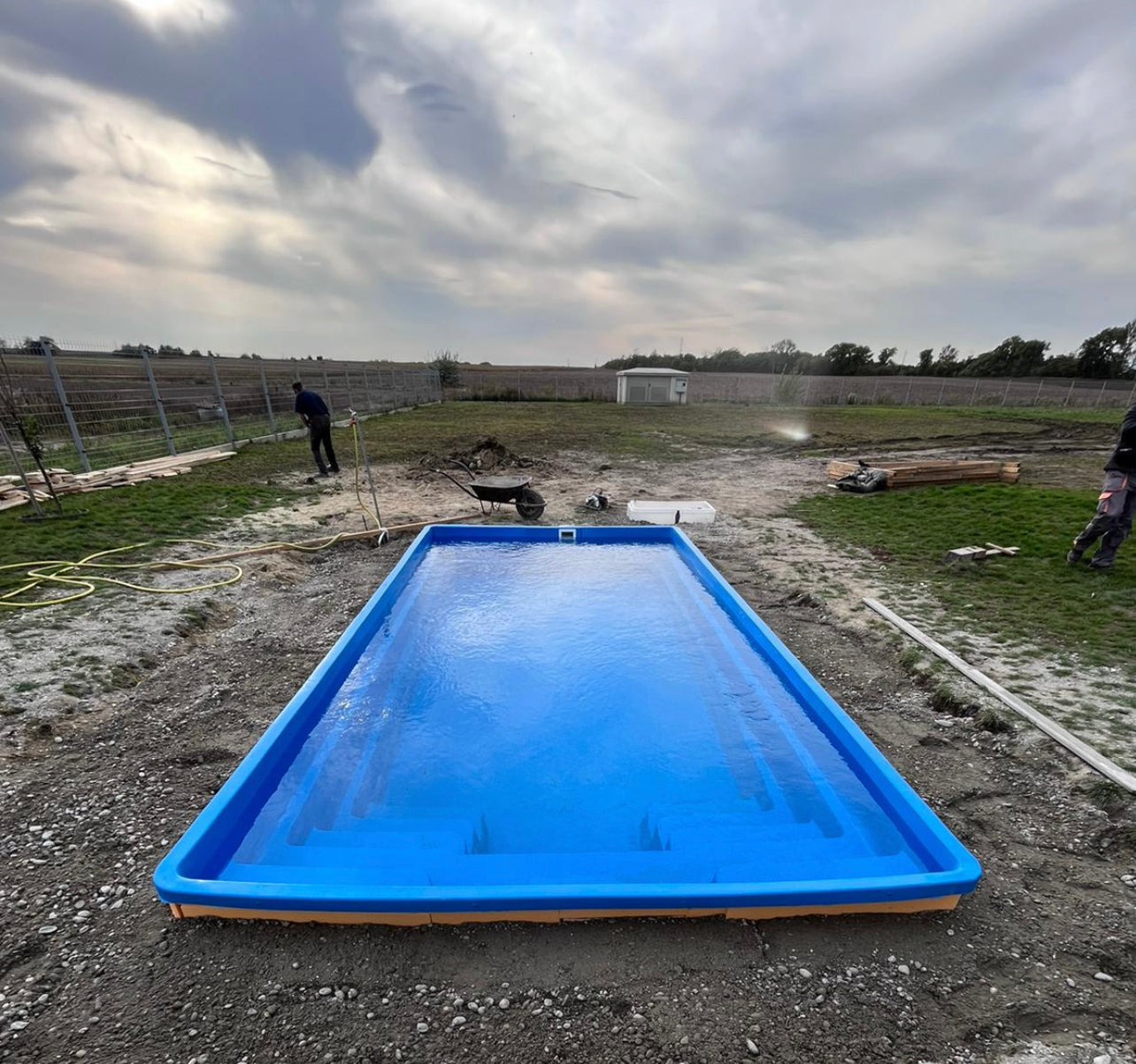 Téglalap HDPE Medence